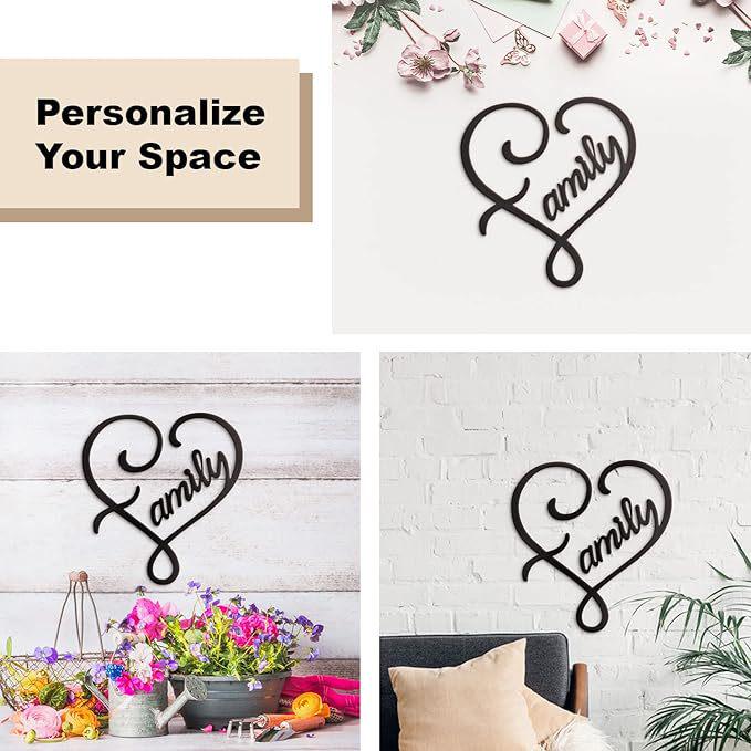 Popular Metal Wall Letters: Couple Silhouette Art for Indoor Decor