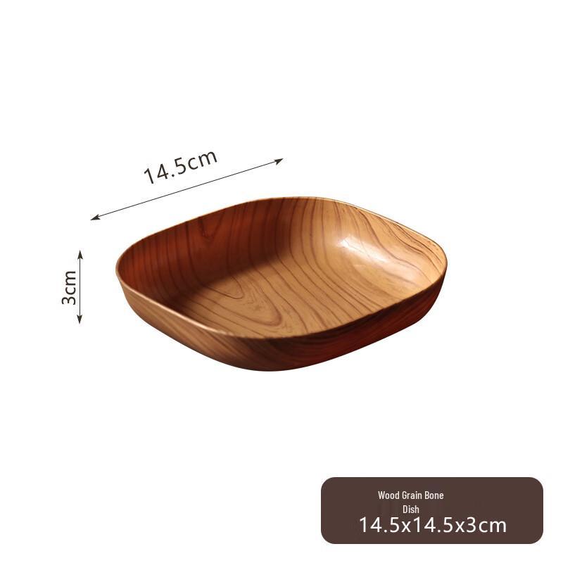 

Japanese Style Imitation Wood Grain Plastic Tray