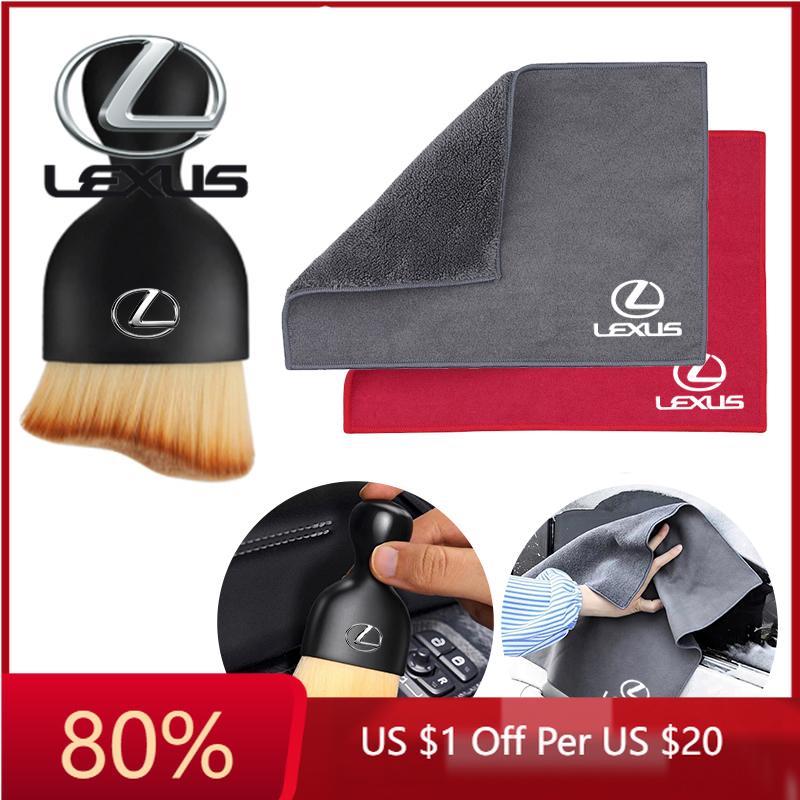 2026 Hot Interior Stickers Car Cleaning Soft Brush Towel Rag Cloth Remover Dust Remover For Lexus F SPORT RX NX LS UX LM LX G ADR1