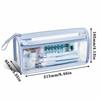 Transparent Pen Bag Stable Triangle Base Stationery Pouch Multi-functional Pencil Case  Students
