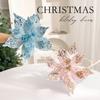 Multi-color Simulated Christmas Flower Flower Head Xmas Tree Ornaments  New Year Gift