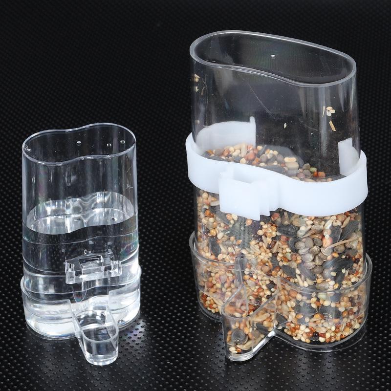 Hrănitoare automată cu apă pentru păsări și fântână - Accesoriu pentru colivie de papagali și grauri