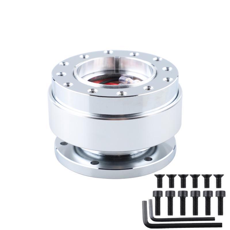 

Быстросъемный адаптер рулевого колеса гоночного автомобиля для удобной модификации. Противоугонное основание для быстросъемного рулевого колеса.