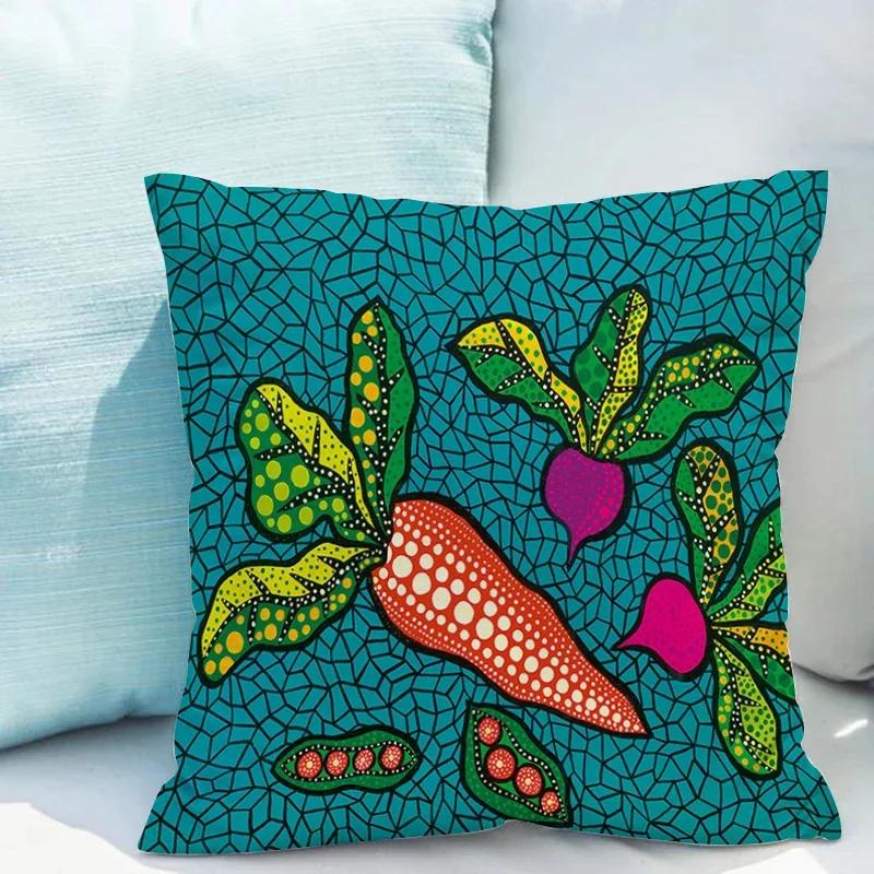 Yayoi Kusama Pumpkin Pillowcase for Living Room Double-sided Printing Cushion Cover 40x40cm Throw Pillow Covers Decorative Sofa