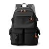 Travel and Sporty Style Men's Large Capacity High End Solid Color Workwear Bag  Junior High School and Senior High School Schoolbag Backpack