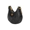 Gucci GG Matelassé Gold Logo Chain Canvas Backpack Leather Shoulder Bag Women Shoulder Bag Black 739736-UM8IG-1000
