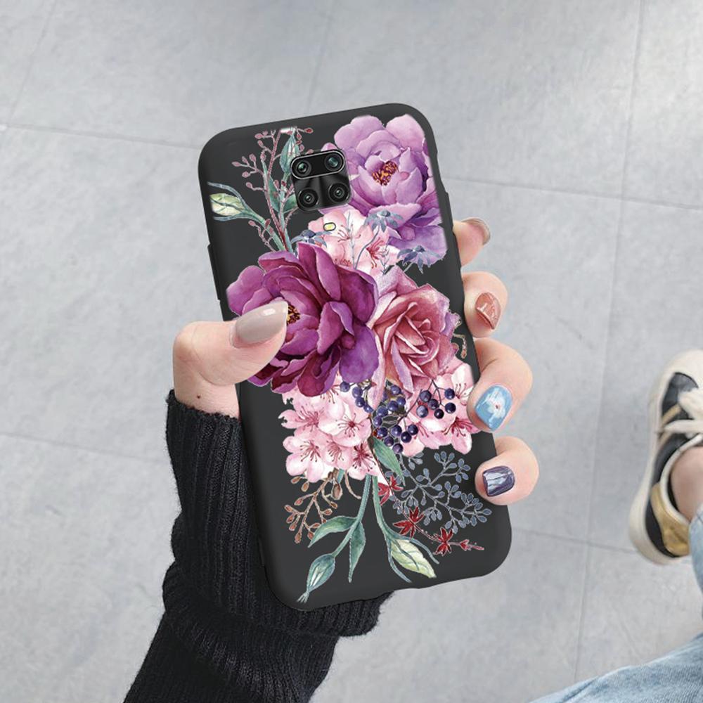 Plant Rose Daisy Love Heart Leopard Pattern Phone Case For Xiaomi Redmi Note 9 8 10 11 7 Pro 8T Soft Shockproof Women TPU Cover