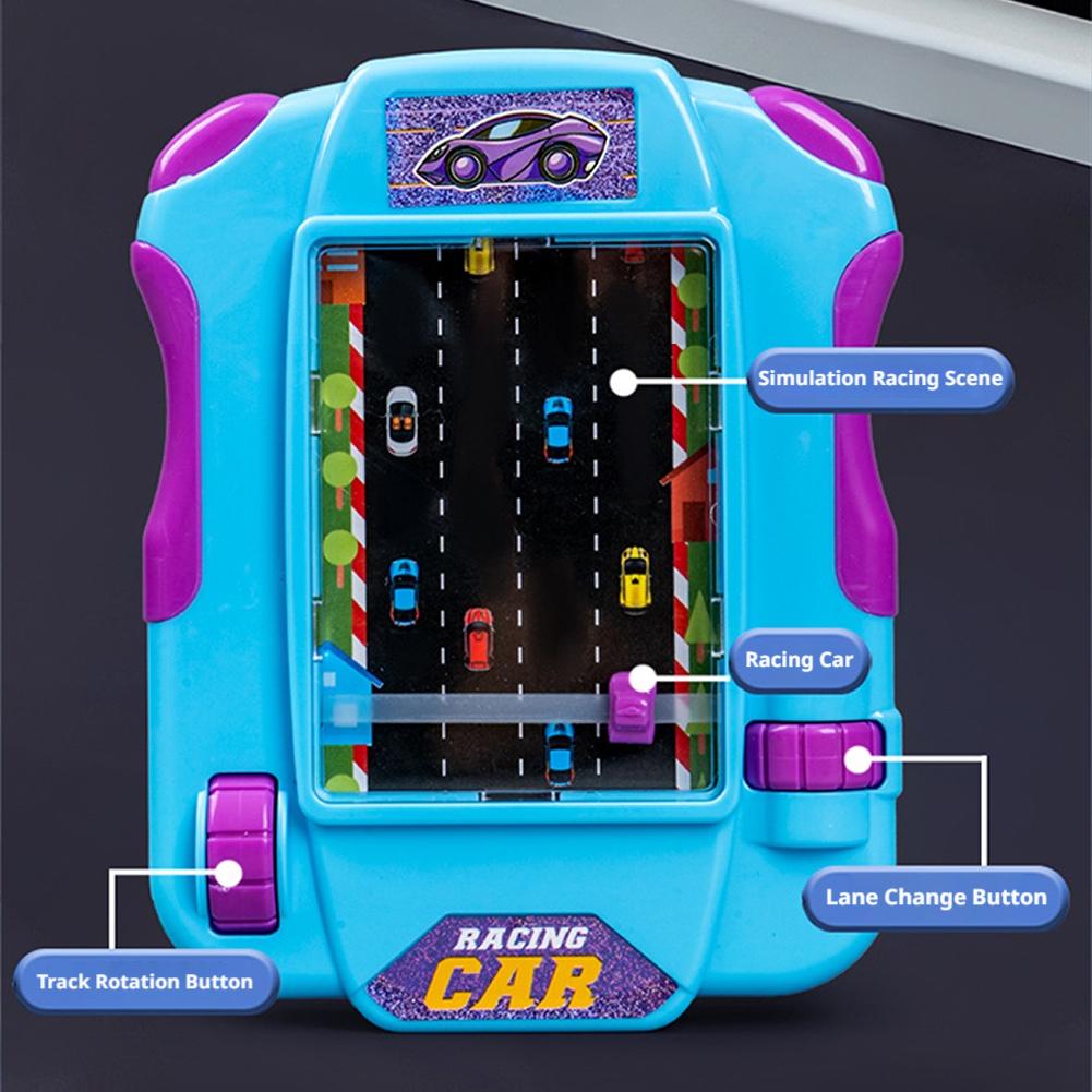 Kids Racing Through Adventure Palm Game Toys Non-Electric Model Race Car Game Simulate Driving Car Toy