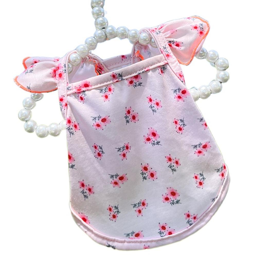 Flying Sleeve Dog Summer Vest Floral Pet Dresses Comfortable Pet Clothes  Puppy