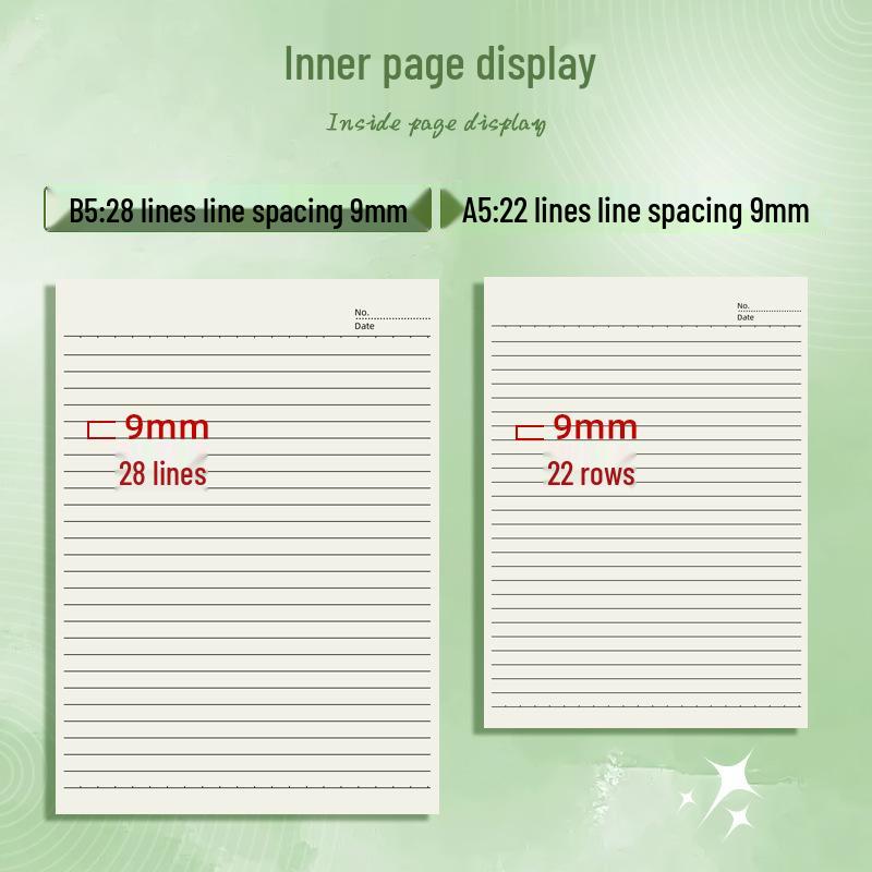 B5 Gradient Color Softcover Notebook for Junior and High School Students