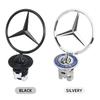 New C200 E200  For Mercedes Benz 1Pcs Car Front Bonnet Logo Emblem For Mercedes Benz W204 W220 C180 C200 E260 E300L Zinc Alloy D