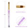 Nail Art Painting Brush Crystal Acrylic Nail UV Gel Painting Line Brush Nylon Hair Pen
