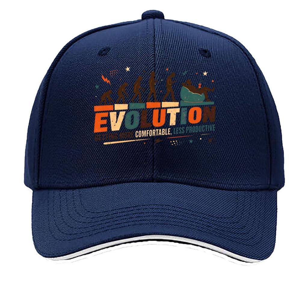 Retro Evolution Humor Graphic Quote Sandwich Baseball Cap Sun Cap Outdoor Workouts Hat