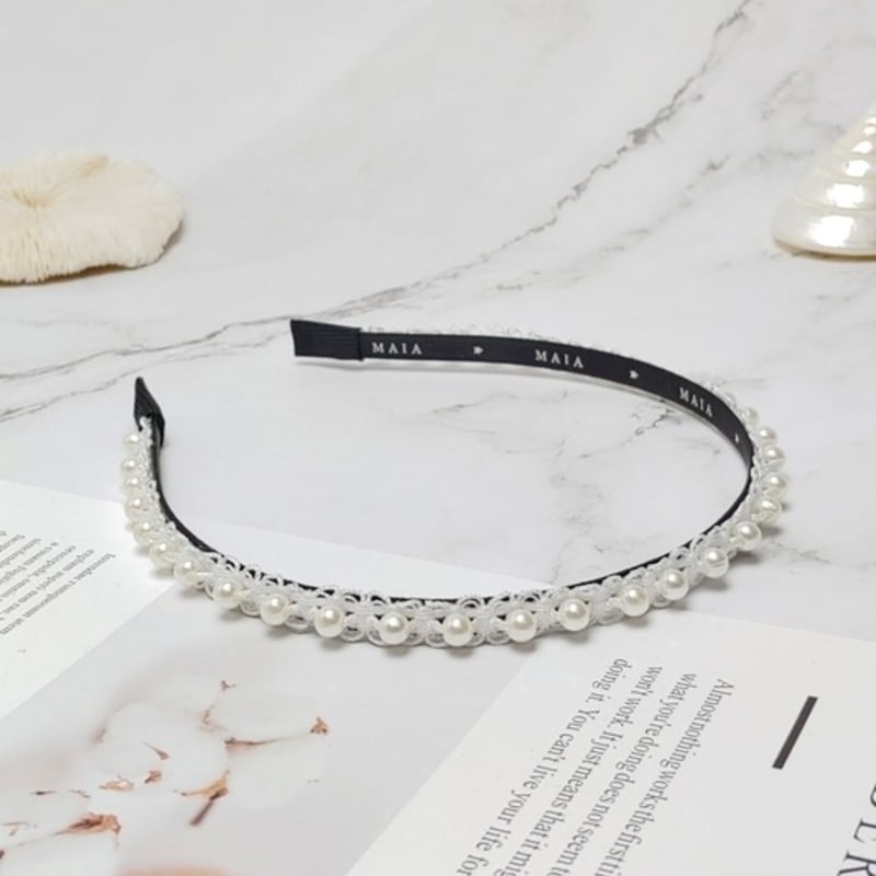 Choose 2 MAIA Shining Pearl Jewel Headbands