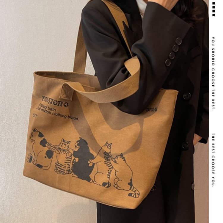 Damen Canvas Handtasche Umhängetasche