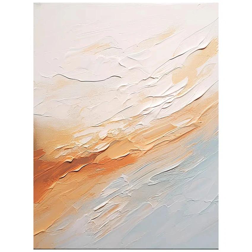 Large Size Contemporary Abstract Picture Golden Foil Canvas Paintings On Canvas Bedroom Framelessation Unframed