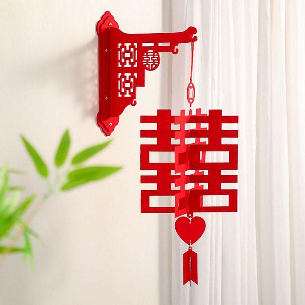 1/2/6pcs Foldable Flower Hanging Decoration Reusable Spring Festival Pendant  Chinese New Year