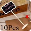 10Pcs Mini Blackboard Chalkboard Wordpad Message Note Memo Board Holder Clip Home House Party Weddin