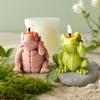 Alpine Cow Yak Turtle Unicorn Silicone Candle Mold Cartoon Animal Dragon Puppy Plaster Rein Molds Home Decoration Making