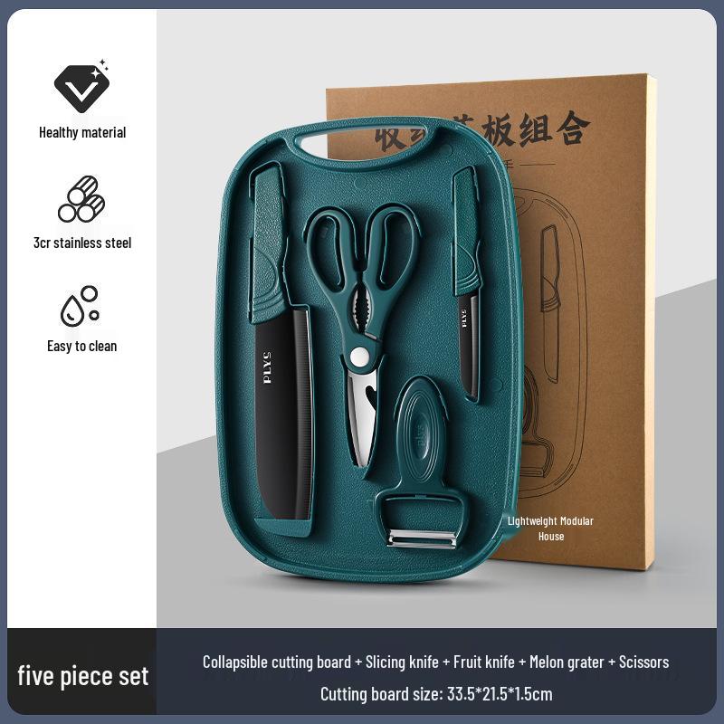 Portable Baby Toddler Food Prep Set: Knife & Cutting Board Combo