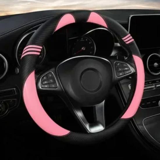 Car Steering Wheel Cover Daisy Flowers Anti Slip Sweat Absorbing Universal 38cm Diamond Crystal Woman Styling Car Interior