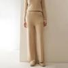 Fanzhen Women's 100% Cashmere Wide-Leg Trousers