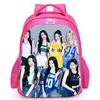 Babymonster Member Name Collage, Schoolbag, Elementary School Backpack, Korean Group Support Pink Backpack