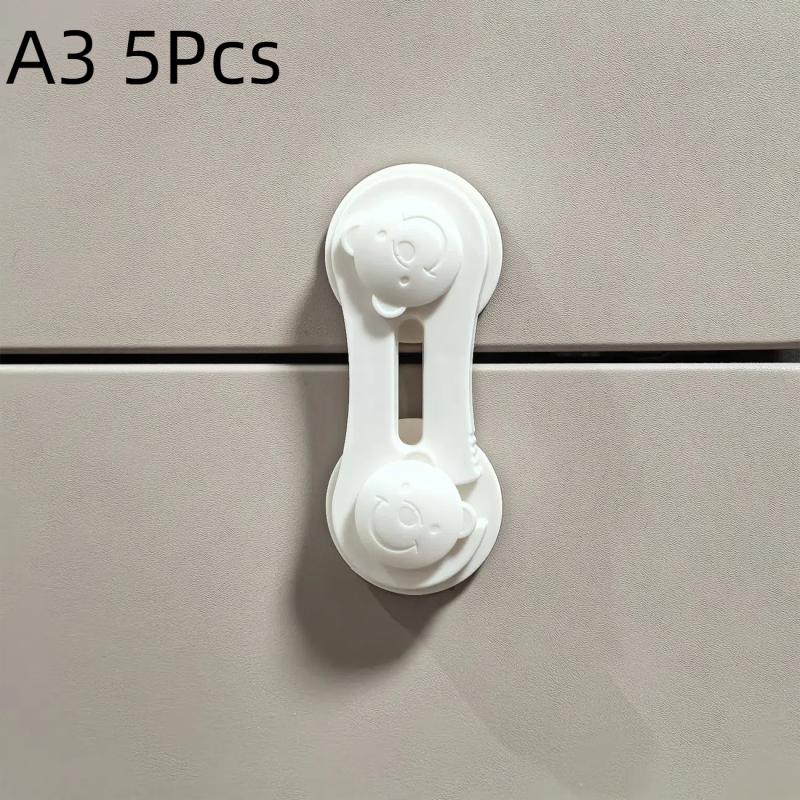 1/2/5Pcs Baby Safety Locks Cabinet Locks Room Locks Drawer Locks Anti-Pinch Folio Locks Safety Protection Products