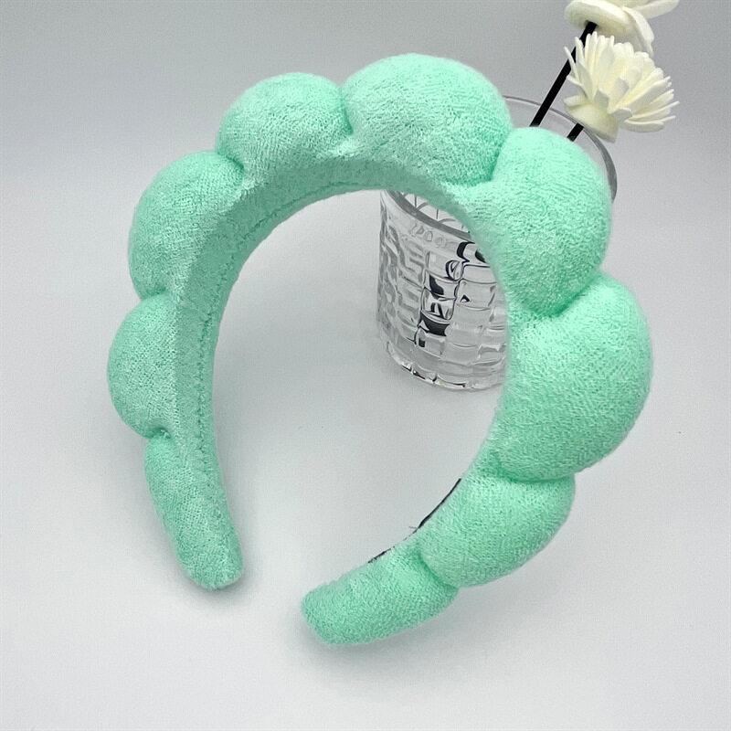 Bubble SpongeHair Band Fashion Women Skincare Makeup Shower Hair Hoop Puffy Hair Hoop Retro Hair Bands Soft Hairband Headwear