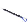 5Pcs Elastic Fishing Rope Boating Lanyards With Camping Carabiner Buckle Secure Lock Blue