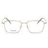 Autumn 8501 Pure Titanium Unisex Retro Square Anti-Blue Light Glasses with Myopia/Plano Lenses.