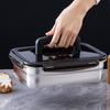 Edelstahl Versiegelte Lunchbox Rechteckige Gefrierbox Frischhaltebox Küchenaufbewahrung