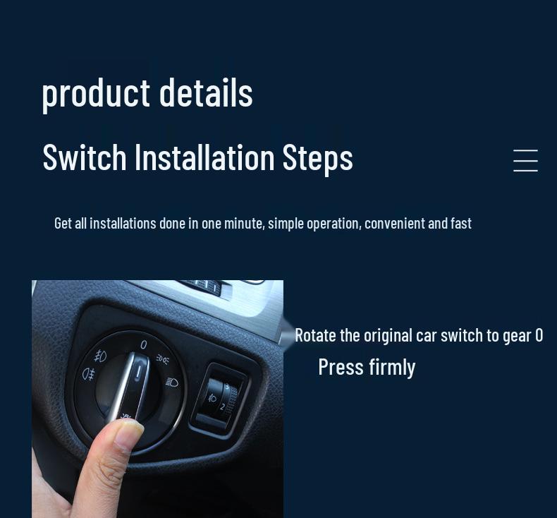 Compatible Automatic Headlight Switch for VW Lavida, Golf, Bora, Passat, Jetta, Polo, Tiguan