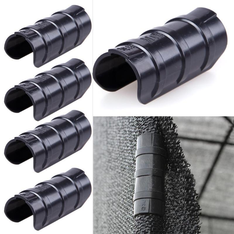 25mm 10 Pcs Greenhouse Frame Pipe Tube and Film Clip Clamp Connector Kit