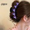 Stylish Hair Accessories for Festivals Halloween Claw Clip Women Girls, Cute Witch Hat/Pumpkin/Ghost Spooky Holiday Styling Tools Plastic Clips,