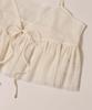 WEGO PHILLY Front Size White Ivory Camisole, Ribbon, Tulle, Cute, Women's, F,