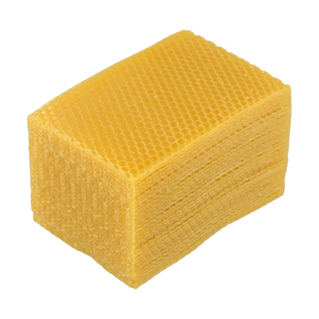 Natürliche 30 Stück Bienenwachsplatten für Bienenstöcke Perfekt für Nestgrundlage und Kerzenherstellung Essentiell für Imker