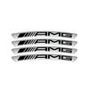 4 Pièces Style Voiture Jante de Roue en Aluminium Autocollant Décalcomanie Pour Mercedes Benz W204 W205 W211 Amg W212 W213 W203 Smart 451 Fortwo W176 W124 BD1