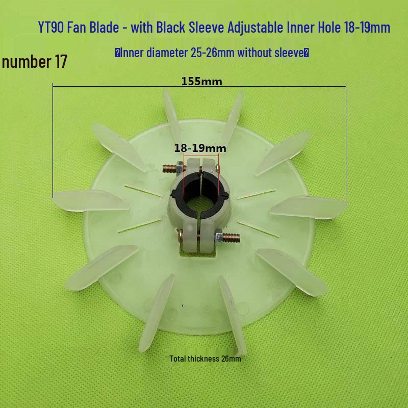Plastic Cooling Fan Blade for 220V/380V Electric Motor and Booster Pump