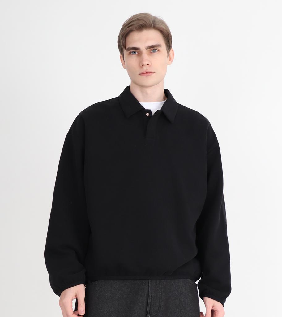 Beoteunseoul Two-Button Collared Knit 3 Colors (Black)