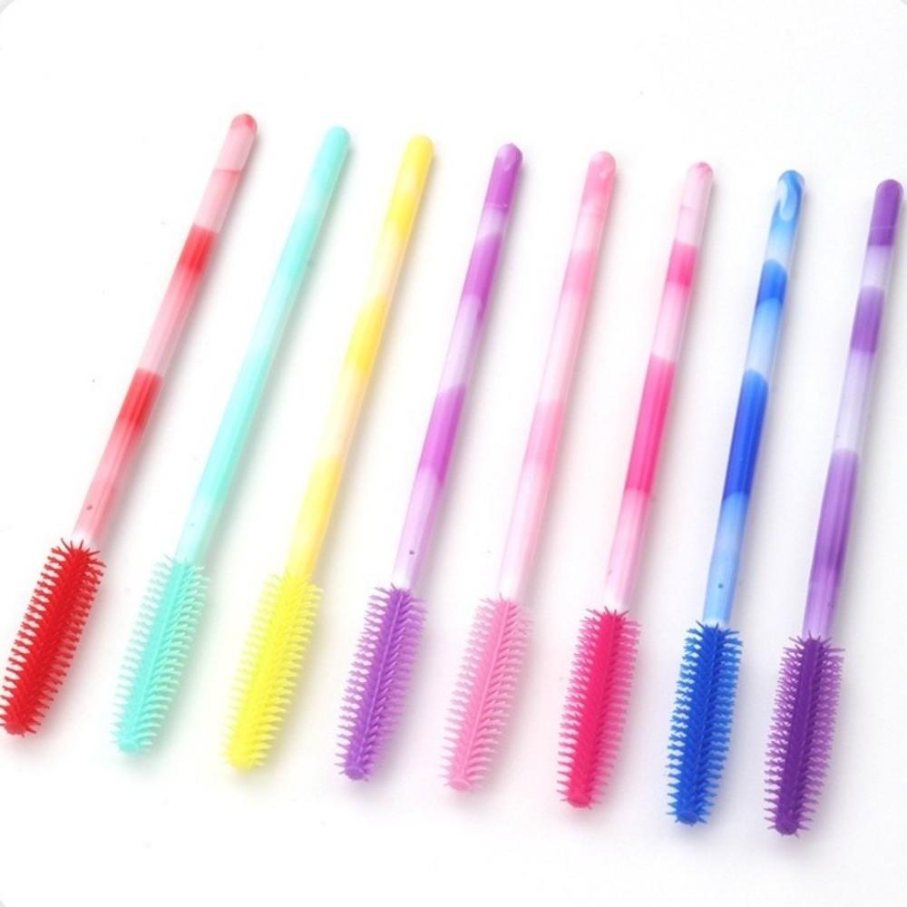 50Pcs Disposable Mascara Wand Applicator Silicone Eyebrow Comb Eyelash Brushes  Lash Extension Tools