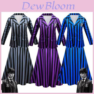 Stylish Wednesday Addams Enid School Uniform Party Dress For Girls