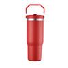 Leakproof Insulated Cup 30oz Large Capacity Water Bottle with Handle/Straw Colorful Tumbler Gift for Travel Car Office Workout
