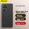 Unnoticeable Micro-SandPhone Case for Huawei P50 Pro, Heat Dissipation Silicone Full Coverage Ultra-Thin Frosted Case - Deep Space Black