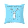 Luxury Home Decor Cushion Cover Office Sofa Cushion Cover Cartoon Rabbit Throw Pillow Cover