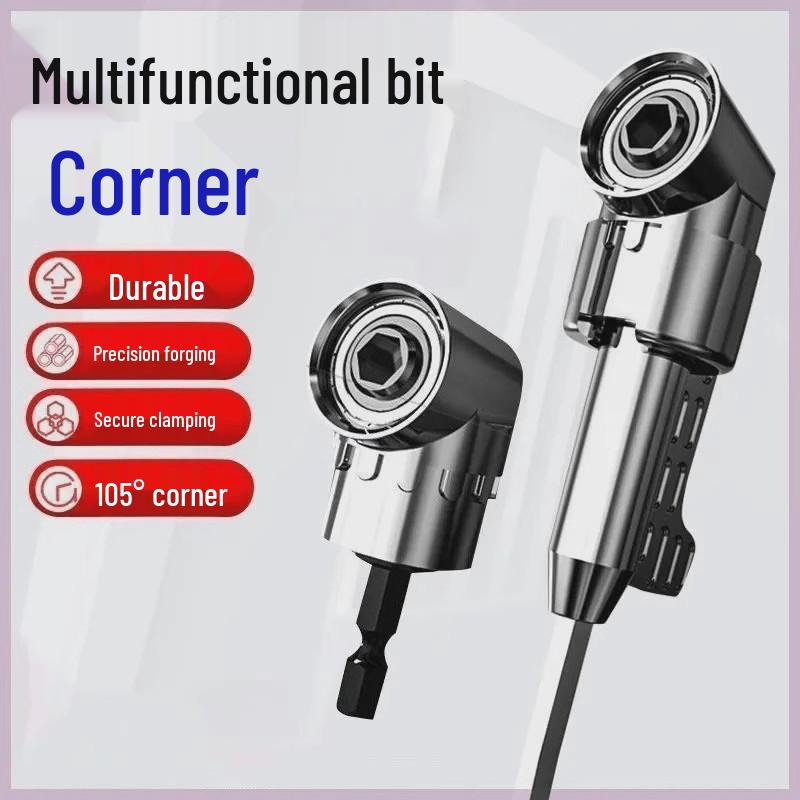 105-Grad Universal-Schraubendreherkopf mit Verlängerungsstange für enge Ecken