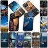 Aircraft Travel Casing Phone Cover for Xiaomi Poco C75 C65 C71 C85 X7 X6 X5 M6 M7 F7 F8 Ultra F6 Pro Soft Case