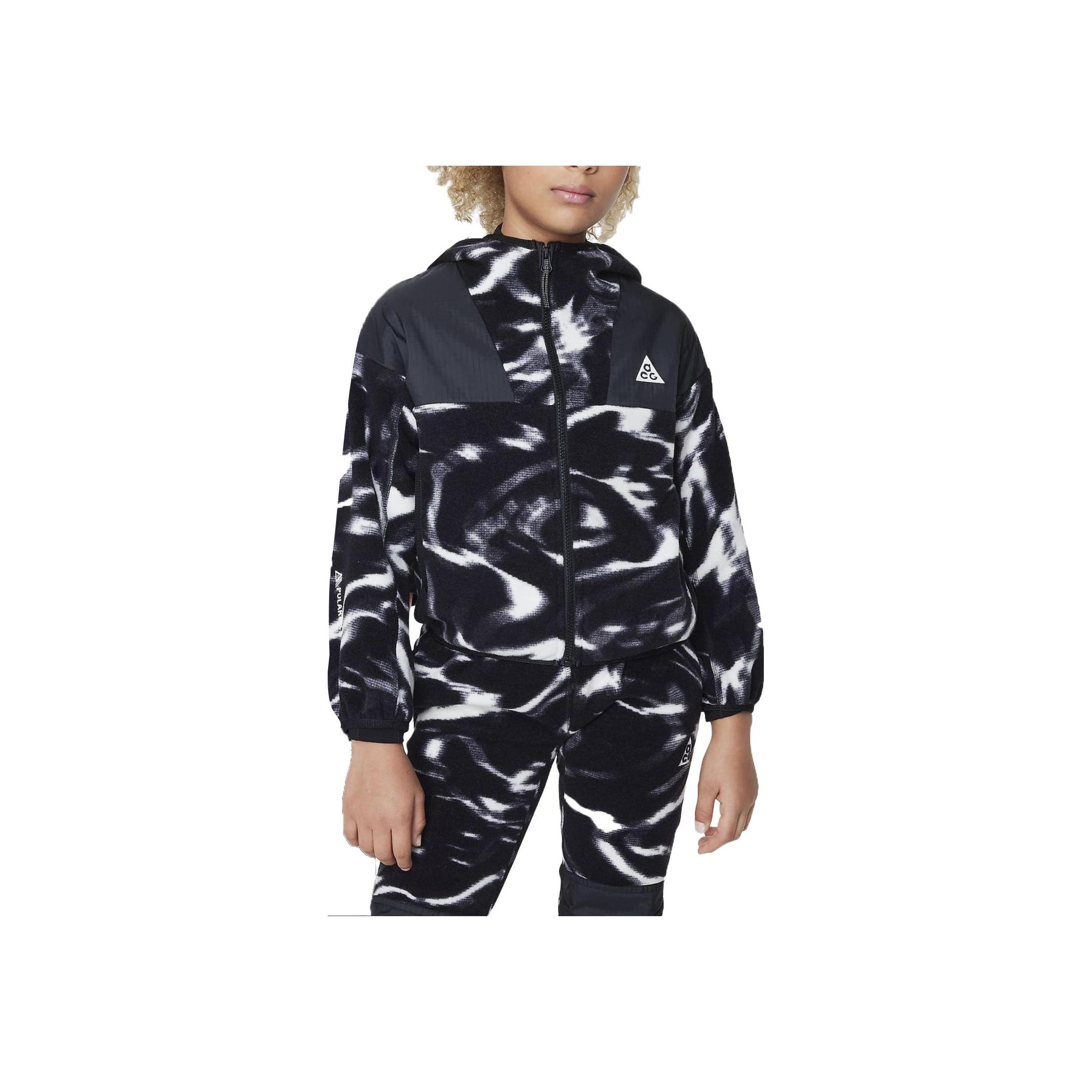 

Nike Acg Wolf Tree Big Full-Zip Graphic Hoodie Kids Hoodie Black FD8462-010 XS