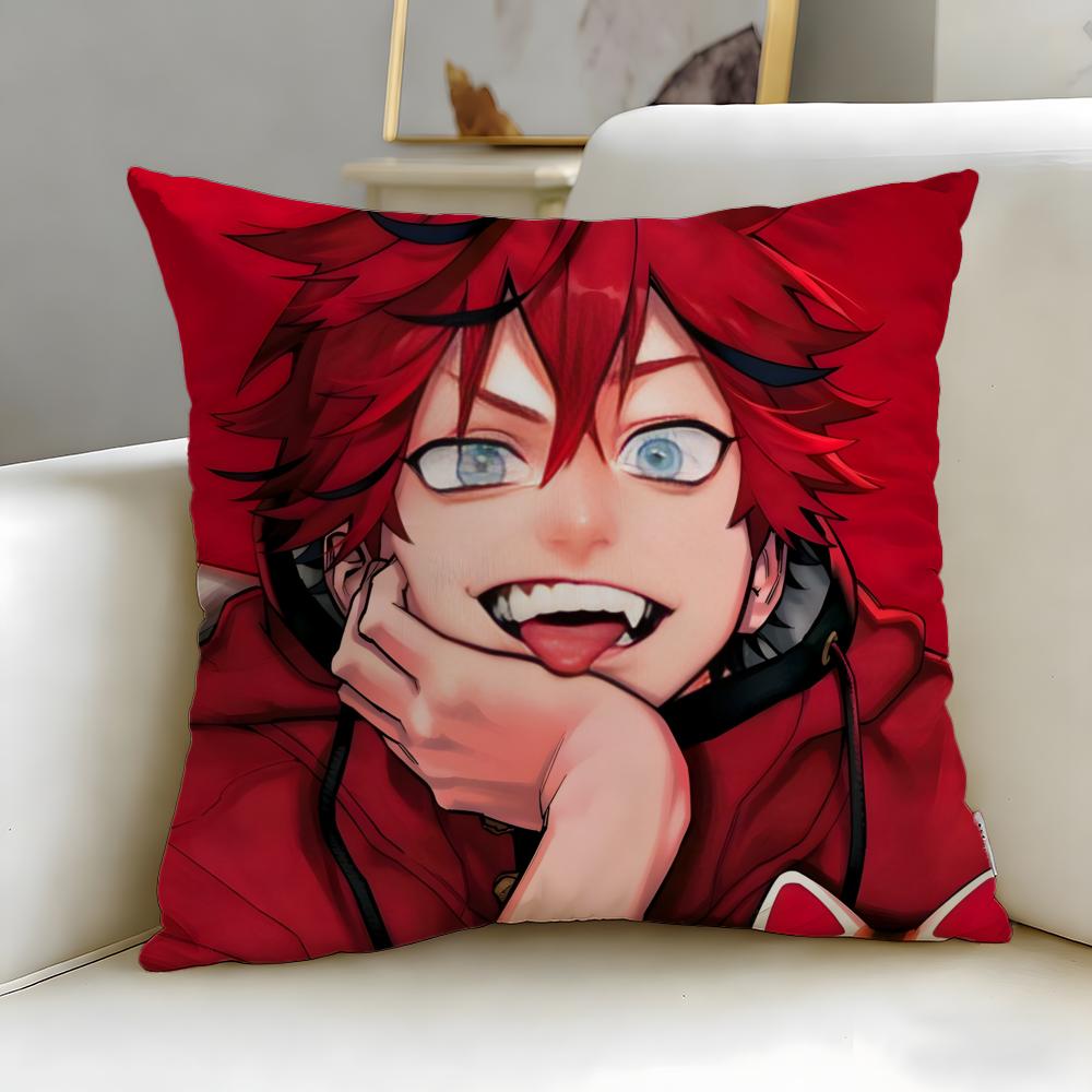 Popular Manga Gokurakugai Cushion Cover Soft EasyWash Pillow Case Versatile for Couch Bed Travel and Office