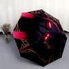 Devil Girl Automagic Folding Umbrella with 8 Bone Iron Frame Perfect for Fans,Travelers,and Daily Use0152b
